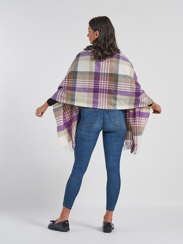 Lambswool Blanket Scarf#color_lilac