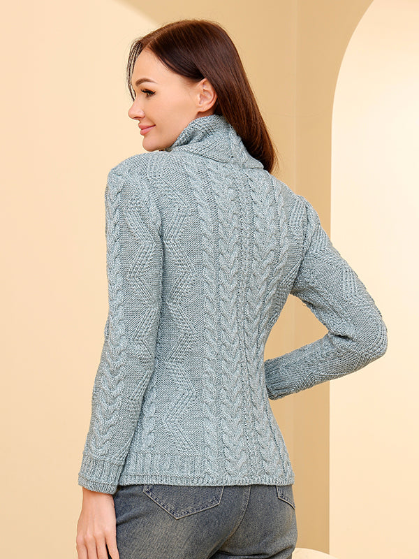 Allison Aran Cable Knit Cardigan#color_aqua