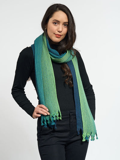 Ladies Cosmo Wool Wrap#color_grass-route