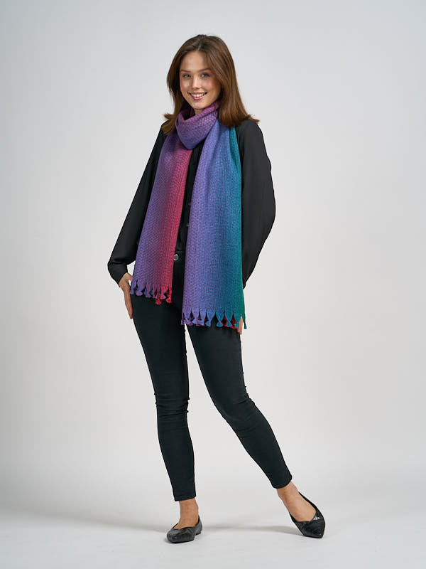 Ladies Cosmo Wool Wrap#color_rainbow