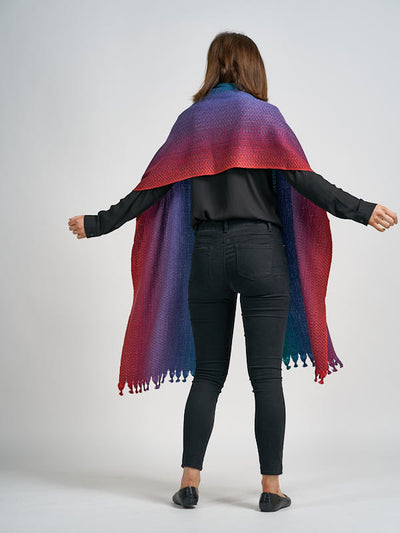 Ladies Cosmo Wool Wrap#color_rainbow