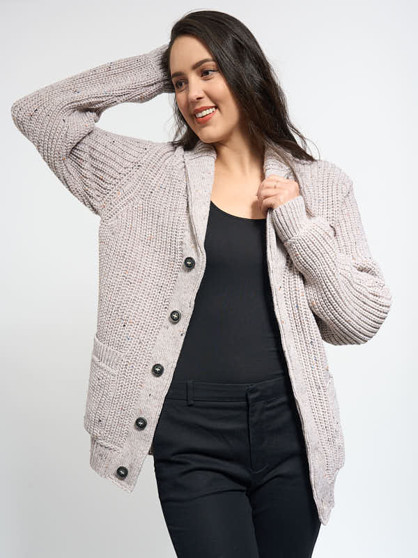 Fishermans Ribbed Cardigan#color_oatmeal