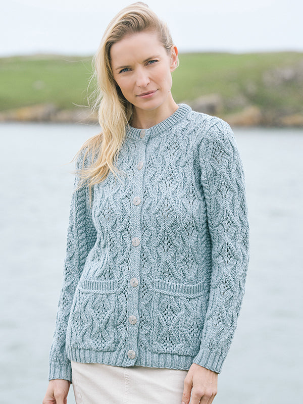 Button Cardigan in Super Soft Merino Wool