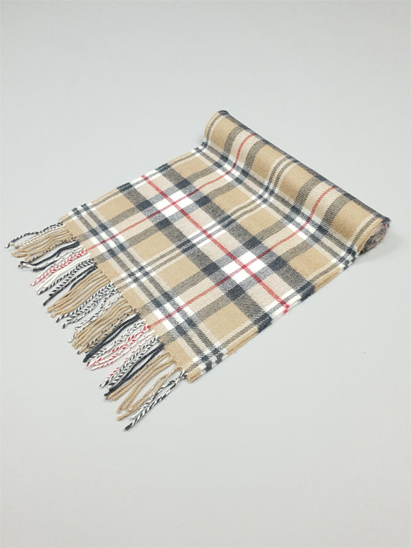 Merino Wool Scarf Made in Ireland#color_beige