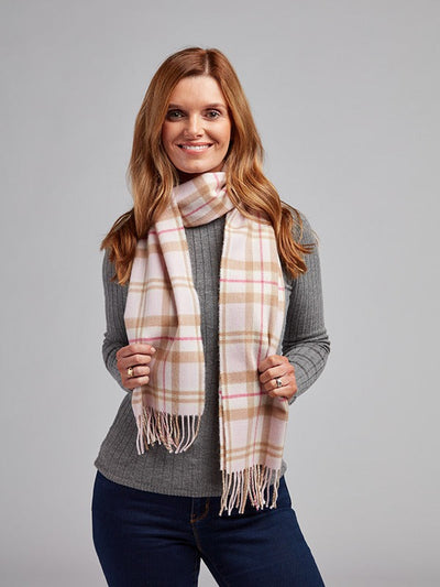 Merino Wool Scarf Made in Ireland#color_pink