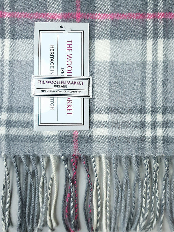 Merino Wool Scarf Made in Ireland#color_grey