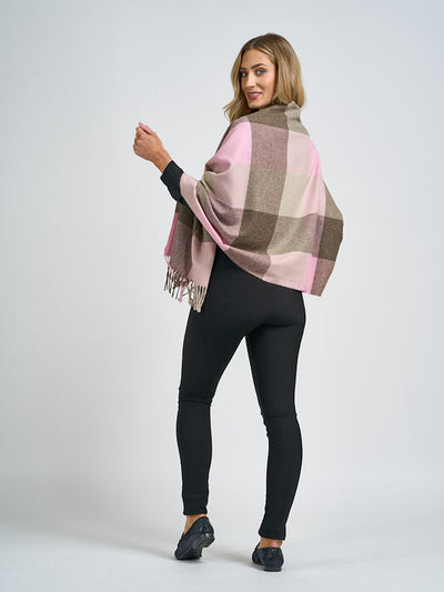 Wool Blanket Scarf#color_pink-fawn
