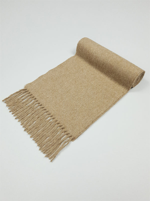 Lambswool Scarf in Rust#color_camel