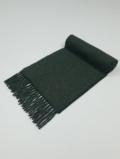 Lambswool Scarf in Navy#color_moss