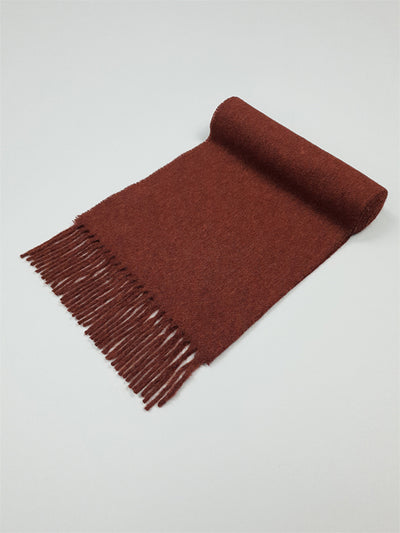 Lambswool Scarf in Rust#color_rust